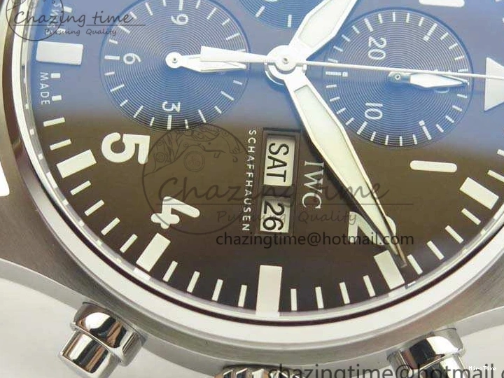 MIROTIME 0523 SunProtective Pilot Chrono IW377713 ZF 1:1 Best Edition Brown Dial On Brown Leather Strap A 7214